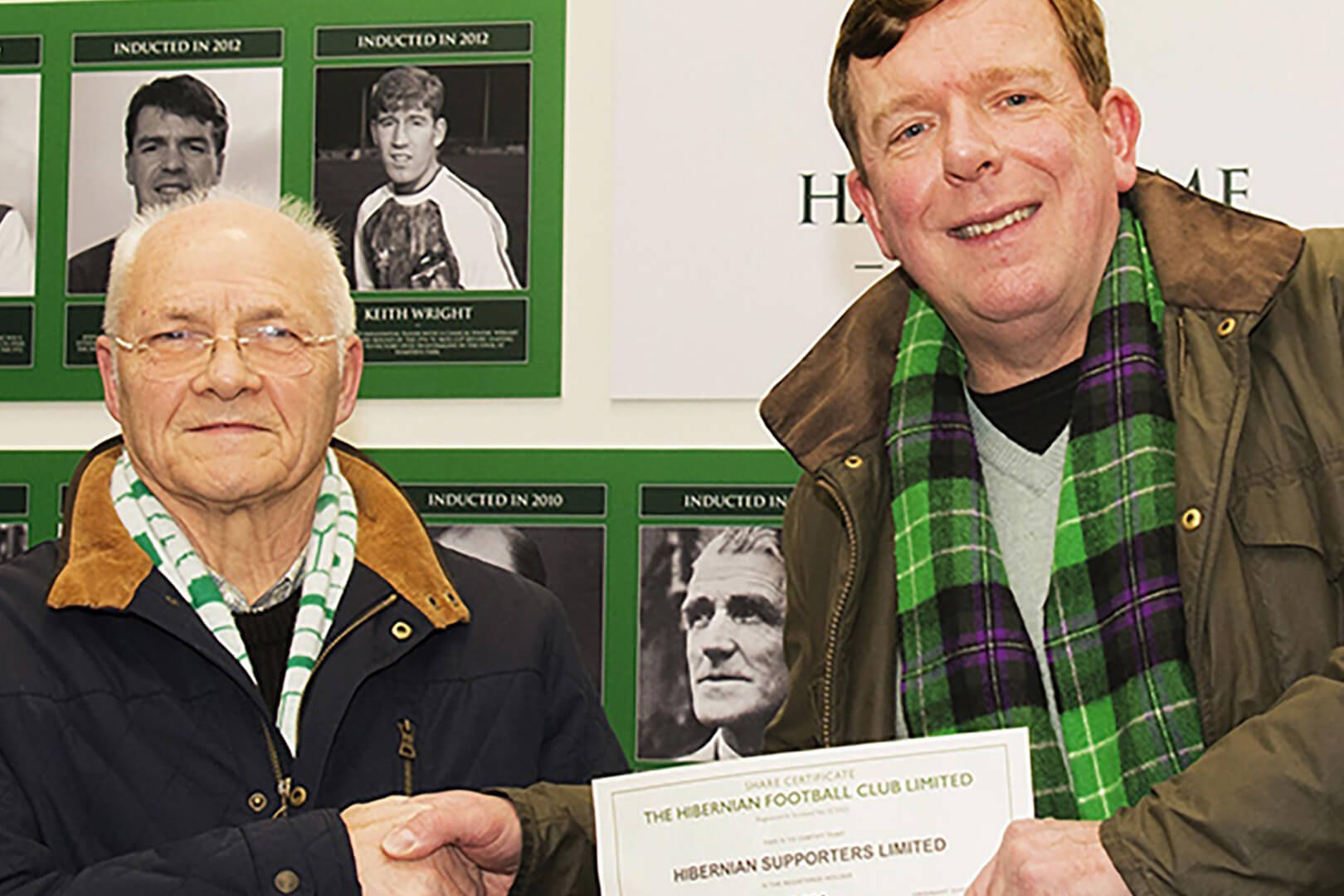 James Robertson Gifts his Hibernian Shares to HSL